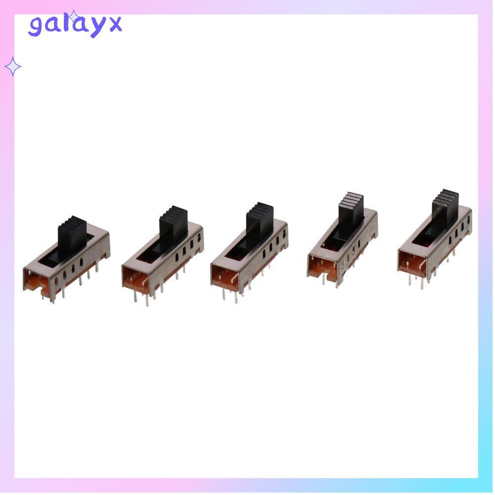 GALAYX 5 ชิ้น Micro Slide Switch, 4 ตําแหน่ง 5 มม.สลับสวิตช์, Mini 10P 2P4T แนวตั้ง SS-24E01 Micro S