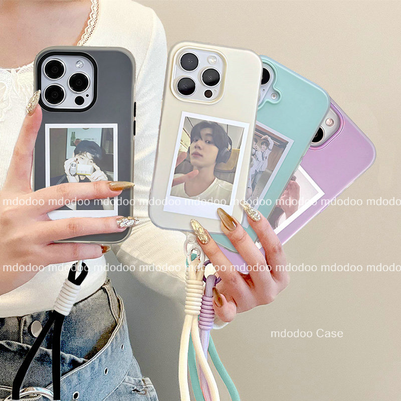 Cellphone เคส For Samsung Galaxy S25 FE 5G S24 Plus S23 Ultra S22 S21 S20 Lite S25+ S24+ S23+ S22+ S24FE S23FE S21FE S20FE Portable knit Lanyard 2 in1 double deck Protection Solid color Couple Phone Case Matte Clear Soft Back Cover GDD 01