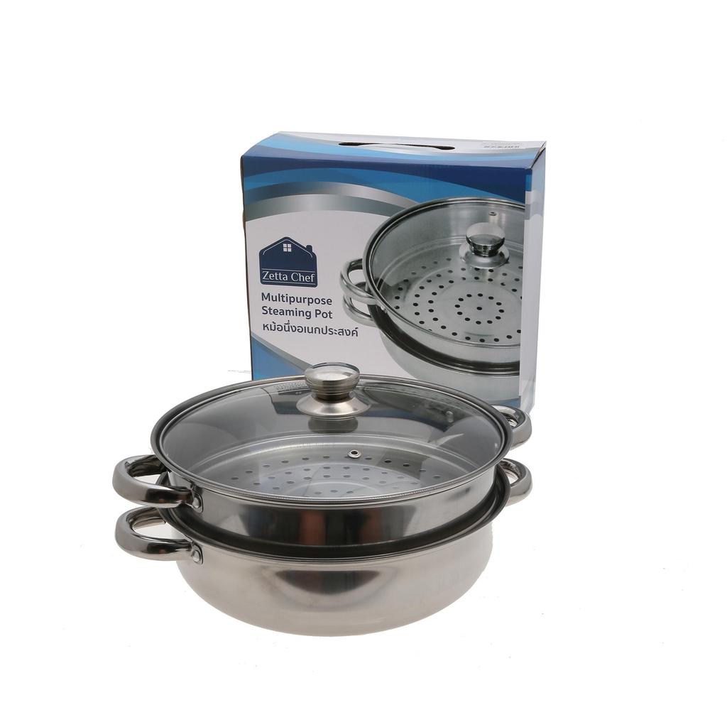 The JBK Shop 789 หม้อนึ่งอเนกประสงค์ สแตนเลส 28 ซม