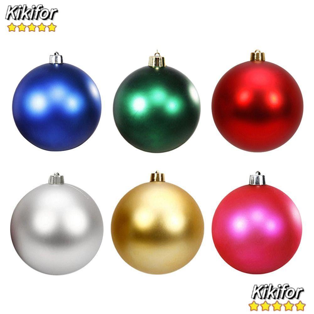 KIKIFOR Christmas Ball, Ball Shape Matte Christmas Decorative, Festive Ornament 15CM Matte Ball Year