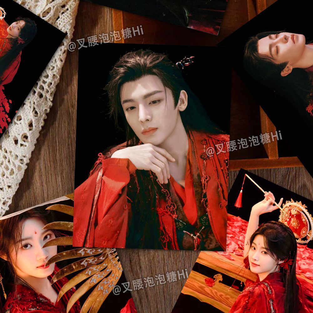 ยอดนิยม 240 แผ่นลงในสติกเกอร์ Qingyun Hou Minghao Lu Yuxiao Ji Bozai Mingyi ทีวีละครคู่มือมูลค่าสูง 