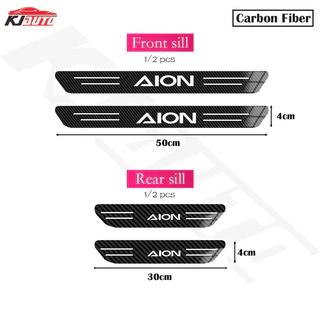 4pcs Aion รถสแตนเลสเกณฑ์แถบโลหะยินดีต้อนรับเหยียบตกแต่ง Auto จัดแต่งทรงผมสติกเกอร์สําหรับ GAC มอเตอร์ Aion Y Plus Aion UT V ES อุปกรณ์เสริม