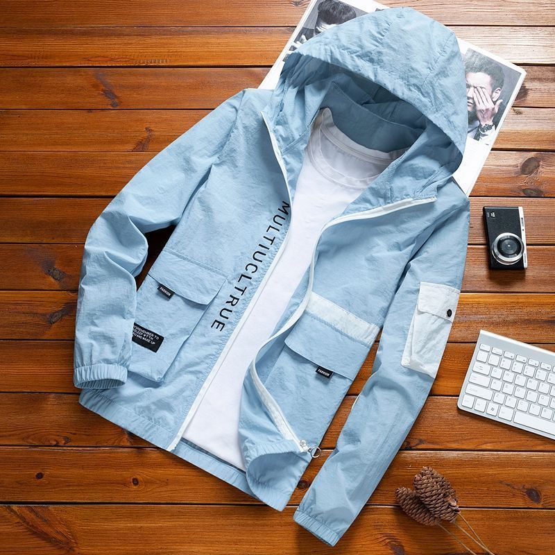 แฟชั่น,อเนกประสงค์สบายๆ,ระบายอากาศ,เหงื่อ-ก时尚百搭休闲气气防水新款热门防晒休闲衣919ร