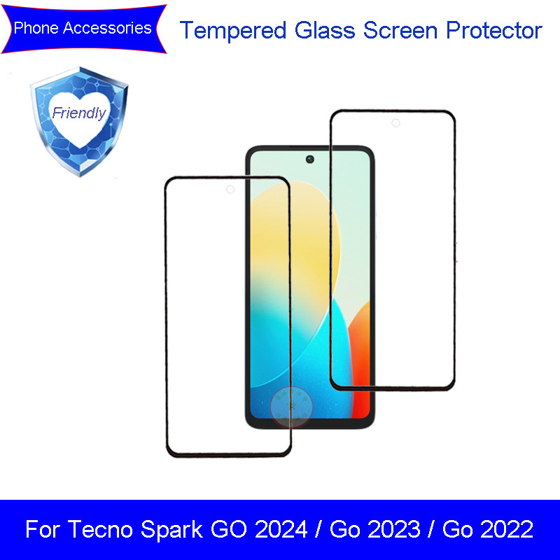 โทรศัพท์กระจกนิรภัยป้องกันหน้าจอสําหรับ Tecno Spark Go 2022 / Tecno Spark Go 2023 / Tecno Spark Go 2