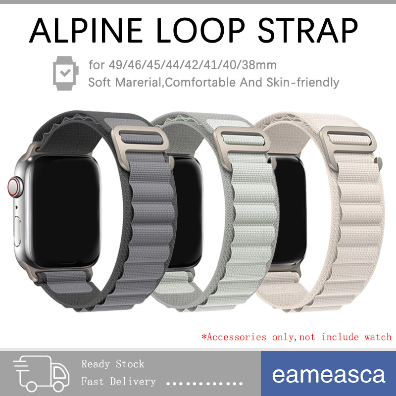 กีฬาสูงภูเขากลับไนล่อนสายคล้องคอ for Iwatch Ultra/SE 3 2 49 มม. Apple Watch Series 11 10 9 8 7 6 5 46 42 45 41 44 40มม.