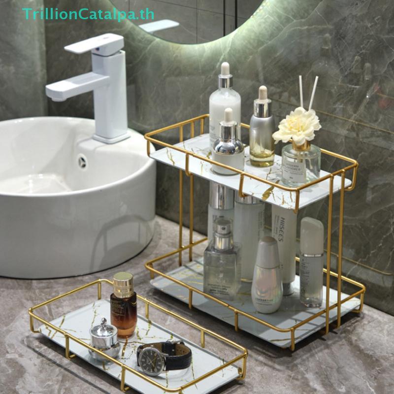 ThrillionCatalpa Multilayer Bathroom Shower Shelf ไม่ต้องเจาะ Home Shelf Shower Storage Shelf Bracke