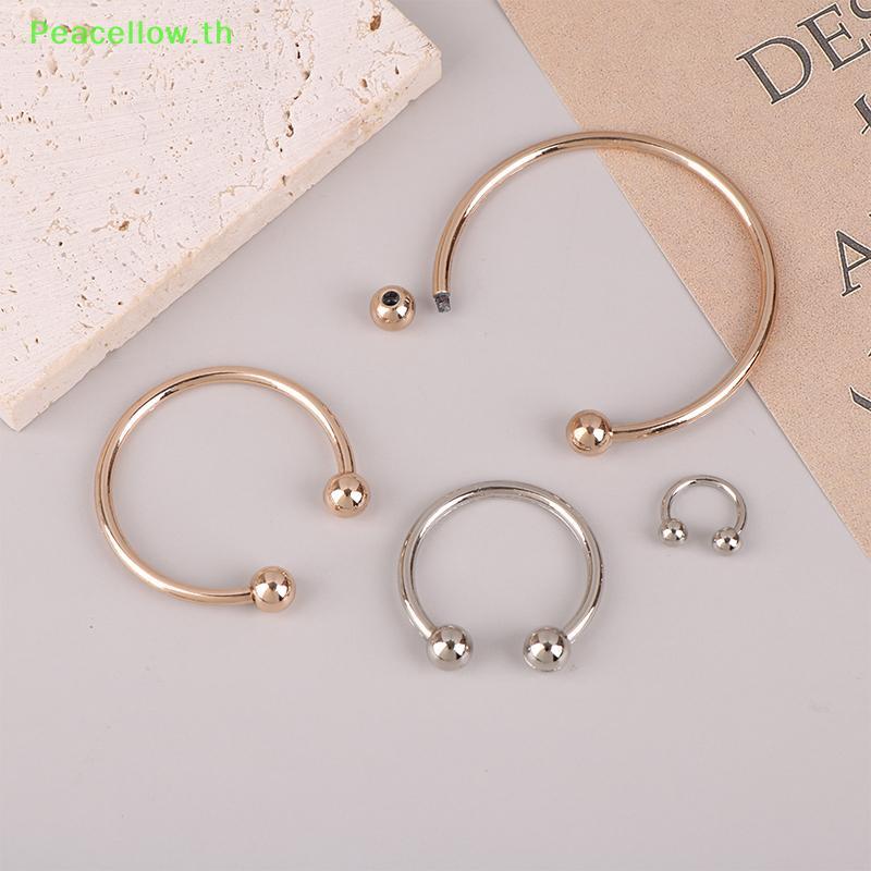 Peacellow 15-60 มม.แหวนโลหะหัวเข็มขัดบิกินี่ตกแต่ง Clasp Connector สกรูตะขอ DIY เสื้อผ้าอุปกรณ์เย็บผ้า TH
