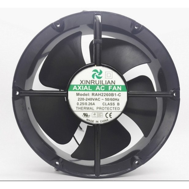 พัดลมระบายความร้อน XINRUILIAN RAH2260B2/B1-C 220V 0.26A 22060 22CM 耐高温风
