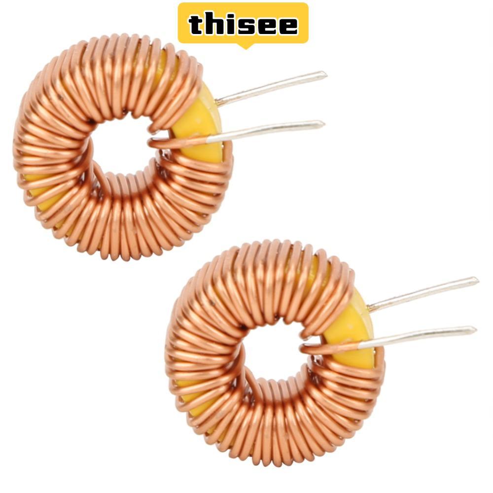 GOGEOUS 20PCS Toroid Inductor ลวด,แนวตั้ง Toroid 0.6 มม.Troidal Inductor,ความต้านทานต่ํา 100UH Toroi