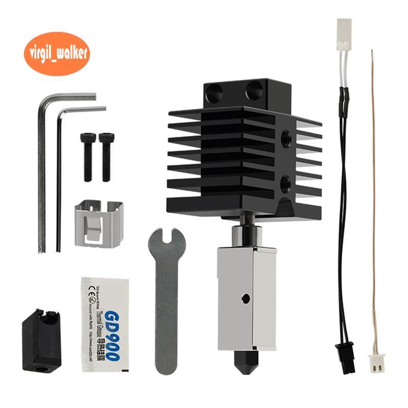 อัพเกรด Hotend สําหรับ Qidi X Plus 3/X Max 3/X สมาร์ท 3/Q1 Pro หัวฉีดเหล็กชุบแข็ง Hotend 50W 3D อุปก