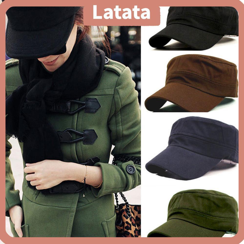 LATATA Plain Cap Classic Style Patrol Cotton