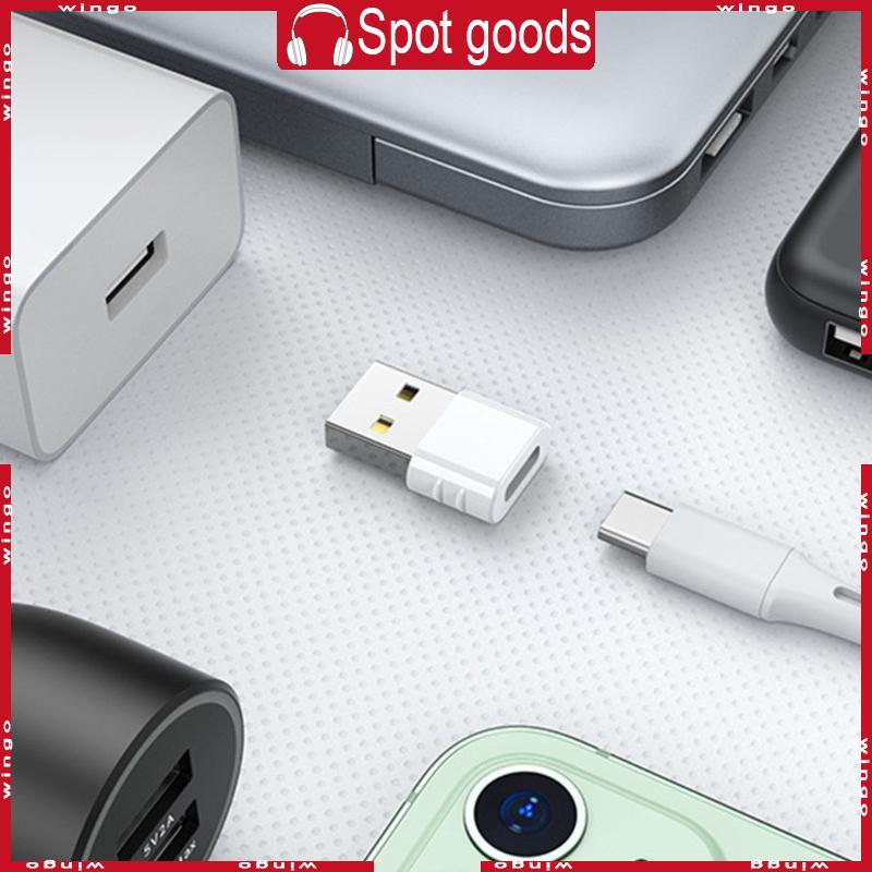 WIN อะแดปเตอร์ USB เป็น USB C Type C ตัวแปลงหญิงเป็น USB ตัวผู้ USB 2 0 อะแดปเตอร์ชาร์จ 480Mbps สําห