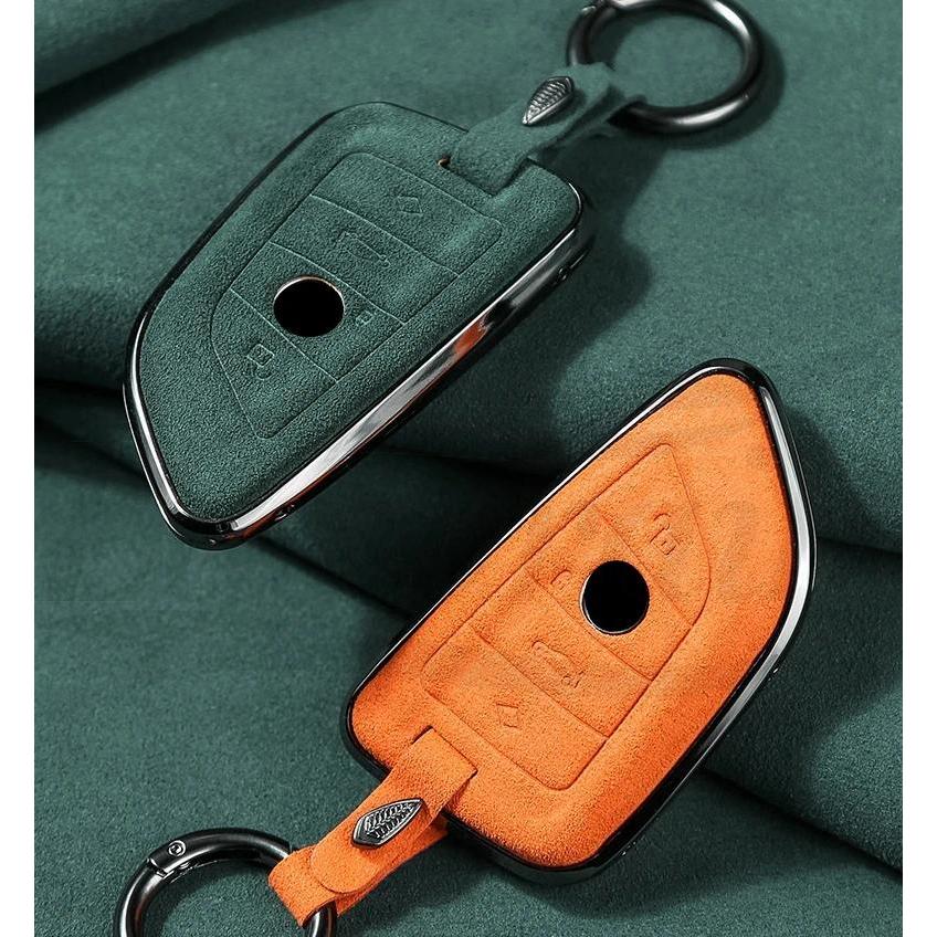 รถ Alcantara Key Case ฝาครอบสําหรับ BMW G20 G30 X1 X3 X4 X5 G05 X6 F20 G21 f40 f80 35i 3 5 7 อุปกรณ์