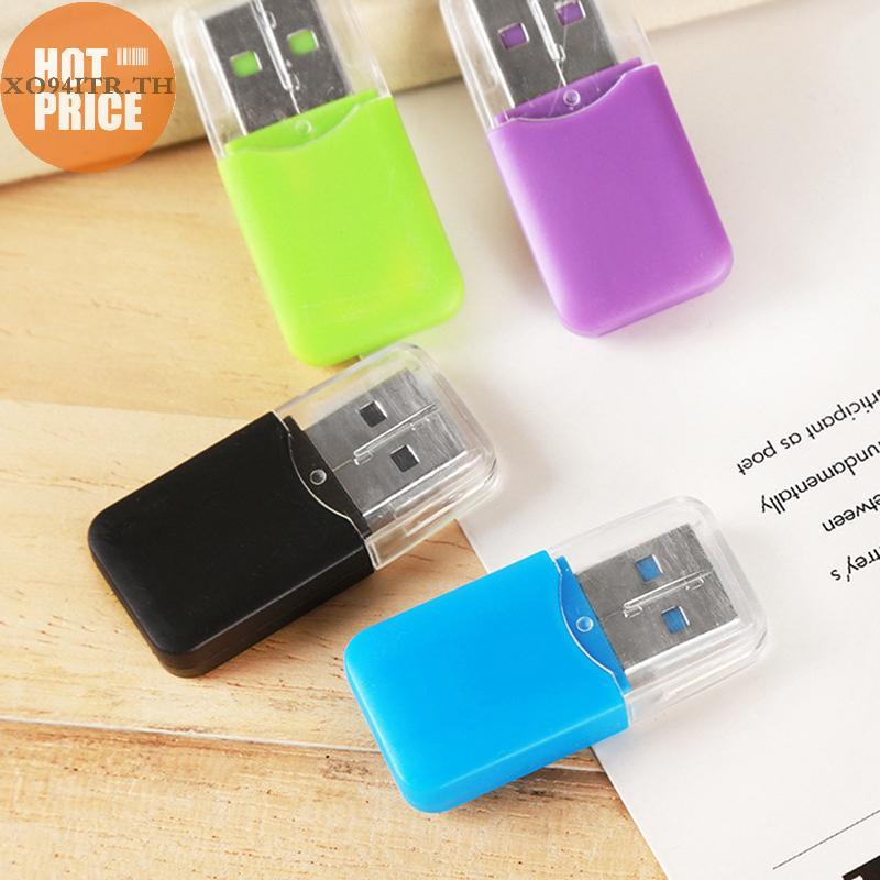 XOITR ใหม่ Mini Memory Card Reader USB 2.0 อินเทอร์เฟซ Micro SD TF Flash อะแดปเตอร์แบบพกพาคุณภาพสูงส