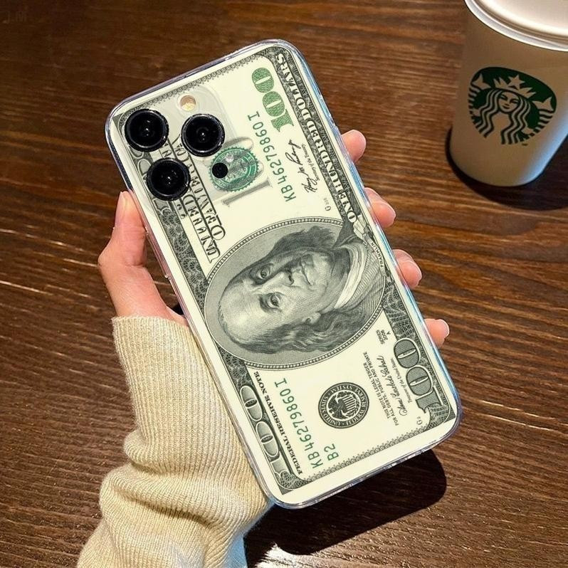 Retro Dollars เหมาะสําหรับ iPhone รวมทุกอย่างกันกระแทก 14ProMax 17ProMax XR 16Plus 13Pro 11 XSMAX 17