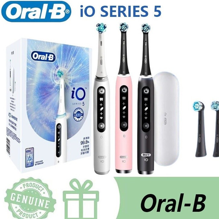New OralB iO Series 5 Electric Toothbrush with Micro Vibration Bluetooth iO5