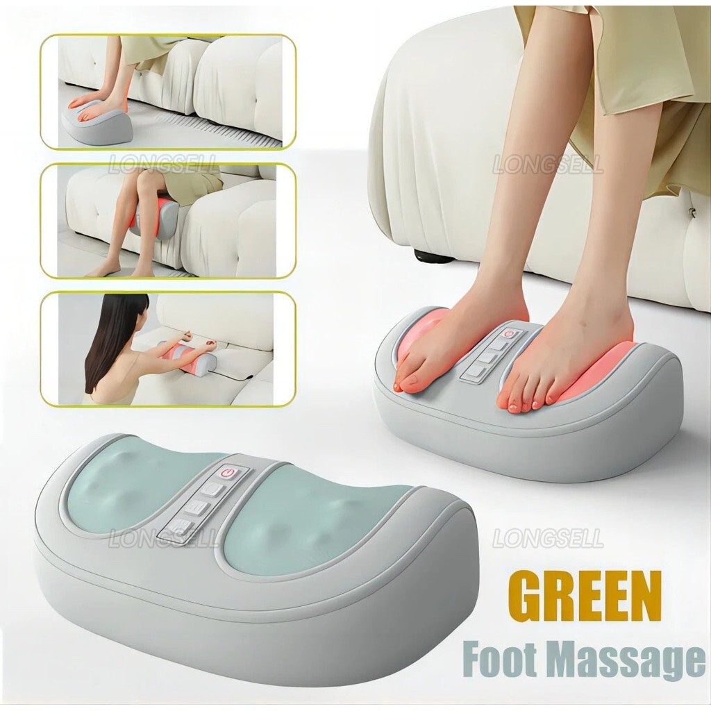 Foot Massager with Heat Electric Kneading Plantar Fasciitis Treatment Machine Circulation for Foot C