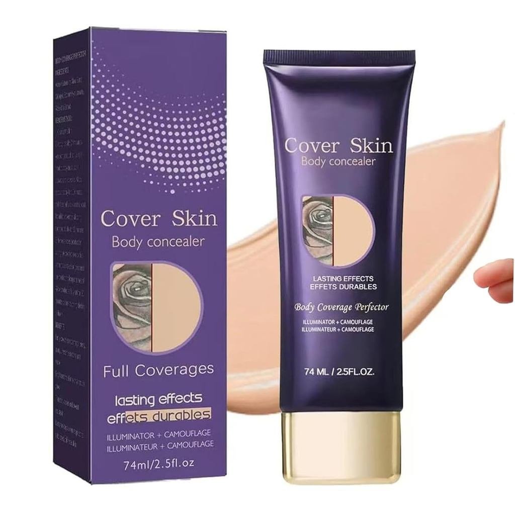 คอนซีลเลอร์กันน้ําสําหรับขาและ Body Tattoo และ Scar Cover Foundation - 24H Long-Lasting Cream คอนซีล