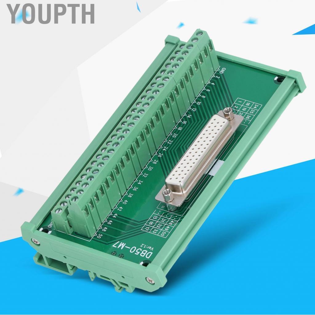 Youpth Youpth DB50 Terminal Connector แผ่นอะแดปเตอร์ตรงหญิง DC60V DB50?M7 สัญญาณ PCB Board