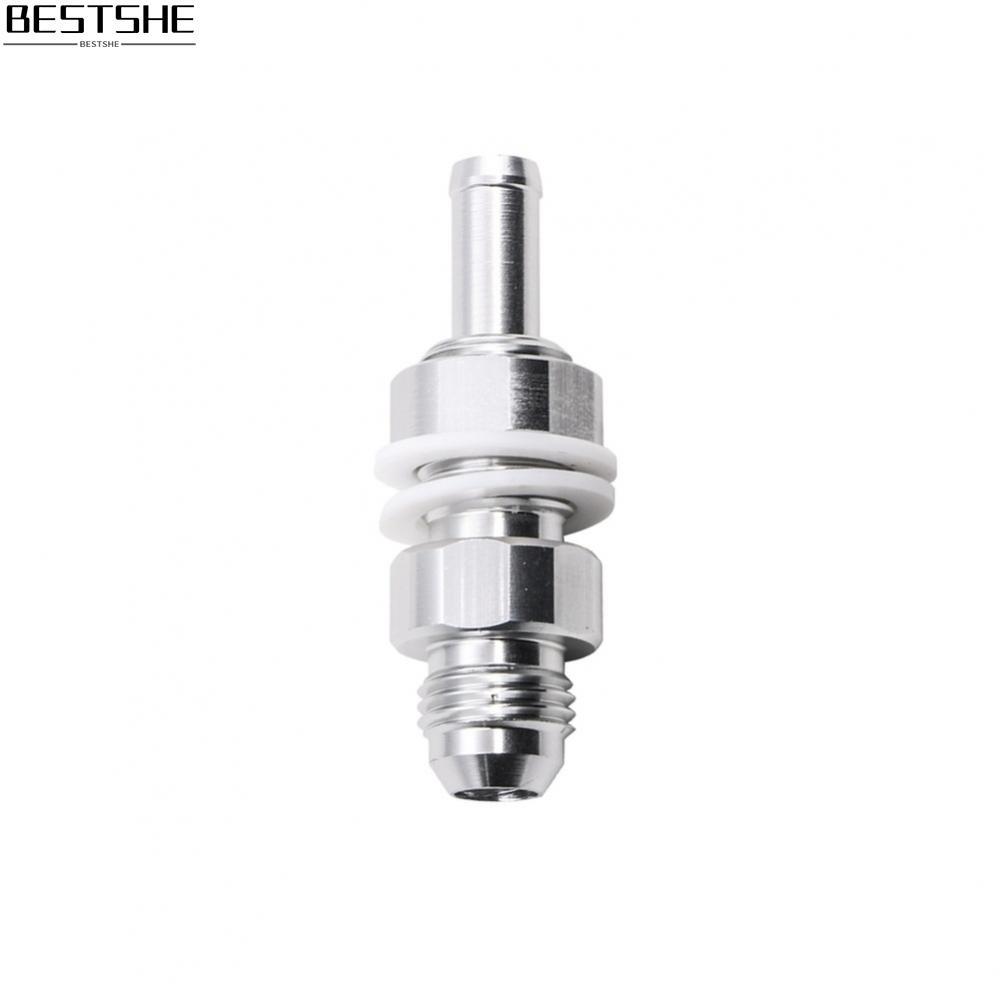 {bestshe}6AN Bulkhead to 5 16 Hose Barb Fuel Pump Tank Adapter 3 8 Hose Barb Fitting