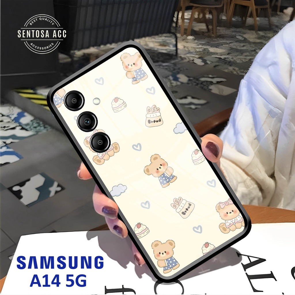 Softcase Glass Kaca SAMSUNG A14 (5G) - เคส HP SAMSUNG A14 (5G) [ S101 ].