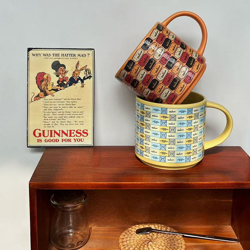 Tim Ke Cheese Coffee Cup แก้วเซรามิคถ้วยน้ําถ้วยนมสํานักงาน 500ml Original Order การค้าต่างประเทศ