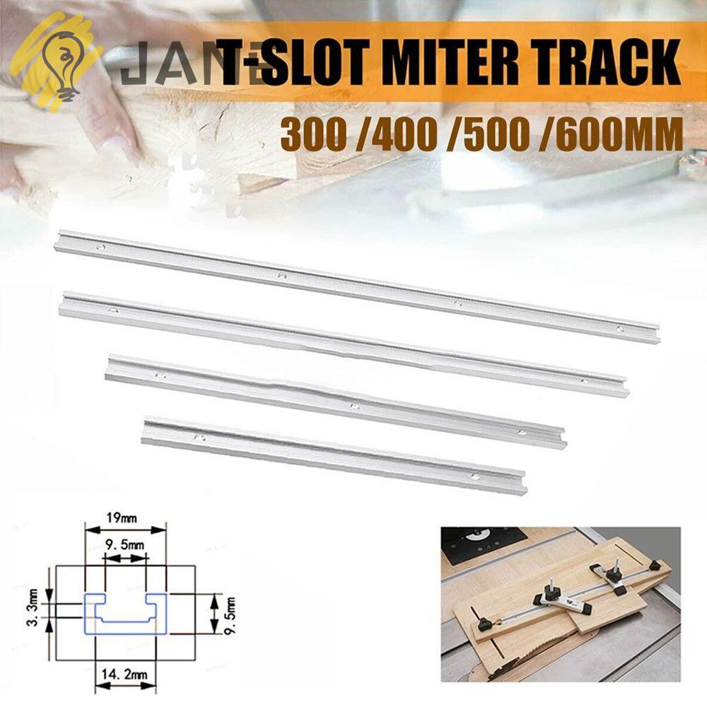JANE 1 ชิ้น T-Track, อลูมิเนียม T Slider Fixture Slot สไลด์ T-Slot Track, ทนทาน 19 ประเภท 19x9.5 มิล