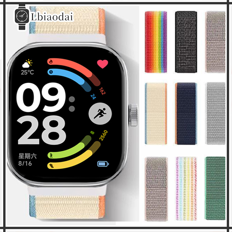 ไนลอนลูปสายนาฬิกา for Xiaomi Redmi Watch 6 5 4 อุปกรณ์สายนาฬิกาเปลี่ยนสายนนาฬิกาอัจฉริยะ for Mi Band 10 9 8 Pro สายนาฬิก