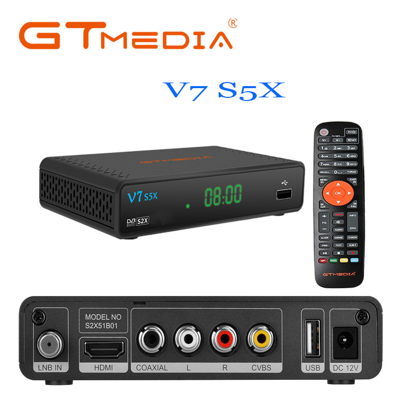 GTMEDIA V7 S5X DVB-S/S2/S2X H.265 ถอดรหัส Satellite Receiver USB WiFi Digital TV Receptor Tuner Scar