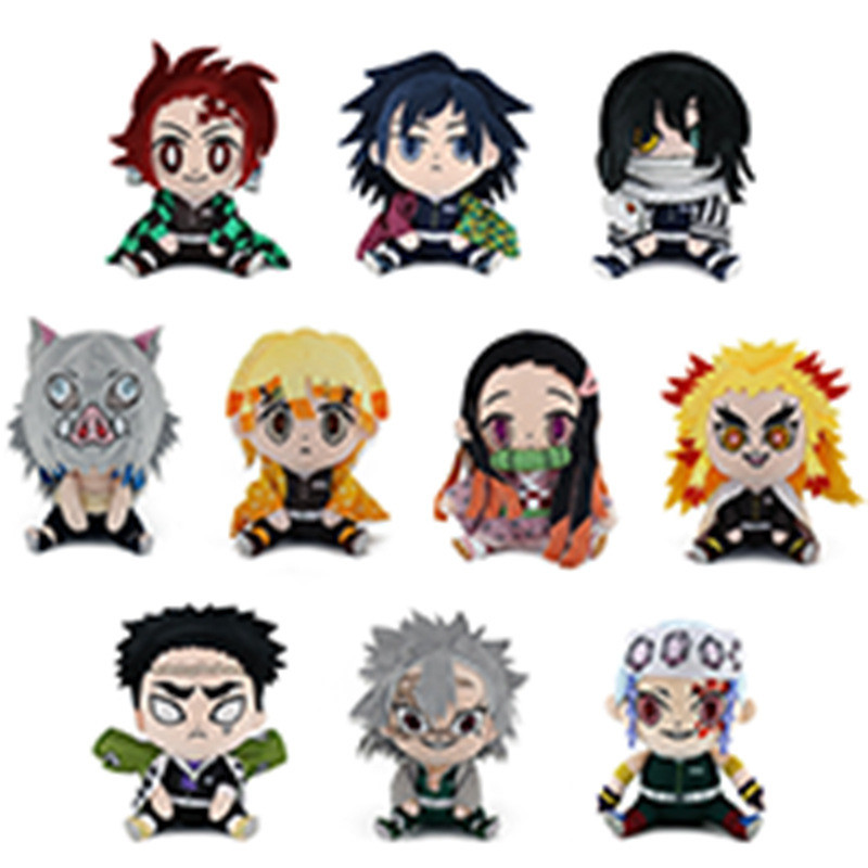 พร้อมส่ง ตุ๊กตา demon slayer figure demon slayer plush doll akaza buzzmod doma wcf ichiban kuji qpos