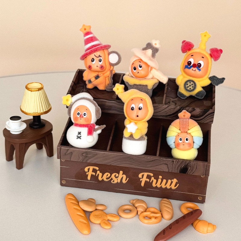 6 ชิ้นนาฬิกากํามะหยี่ Star Baby เรซิ่น Charms สําหรับ DIY (14-31)