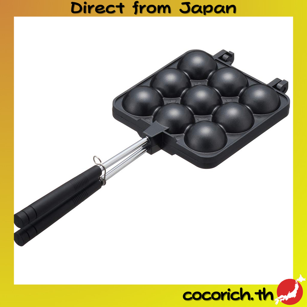 LOGOS ตุ๊กตาเครื่องทำเทามะโจริค (Tako-yaki Maker) สีดำ ขนาดประมาณ 35.5x14x5 ซม. น้ำหนักประมาณ 600 กร