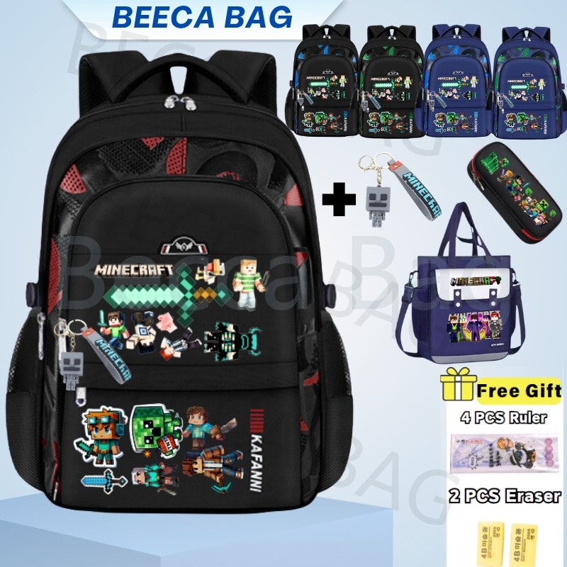 Becca bag กระเป๋านักเรียนเด็ก school bag กระเป๋านักเรียน ป 1 ป 6 กระเป๋าเป้ ใส่แฟ้ม ป 3