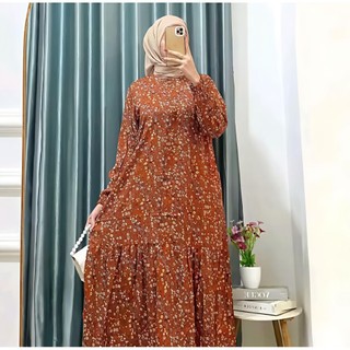 VANESA MIDI DRESS WANITA KEKINIAN TERBARU 2026 MIDI DRESS WANITA VIRAL RAYON TWILL 2026