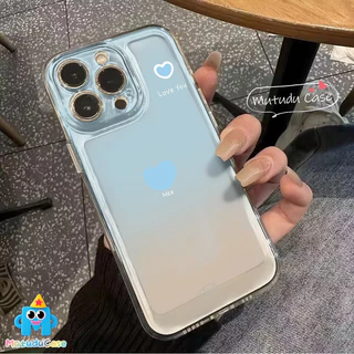 เคสใสไล่สีหัวใจ กันกระแทก สไตล์ฮิต เข้ากันได้กับ IPhone 13 17 15 8 7 16 Plus Air 14 11 16 15 12 Pro Max XR X XS