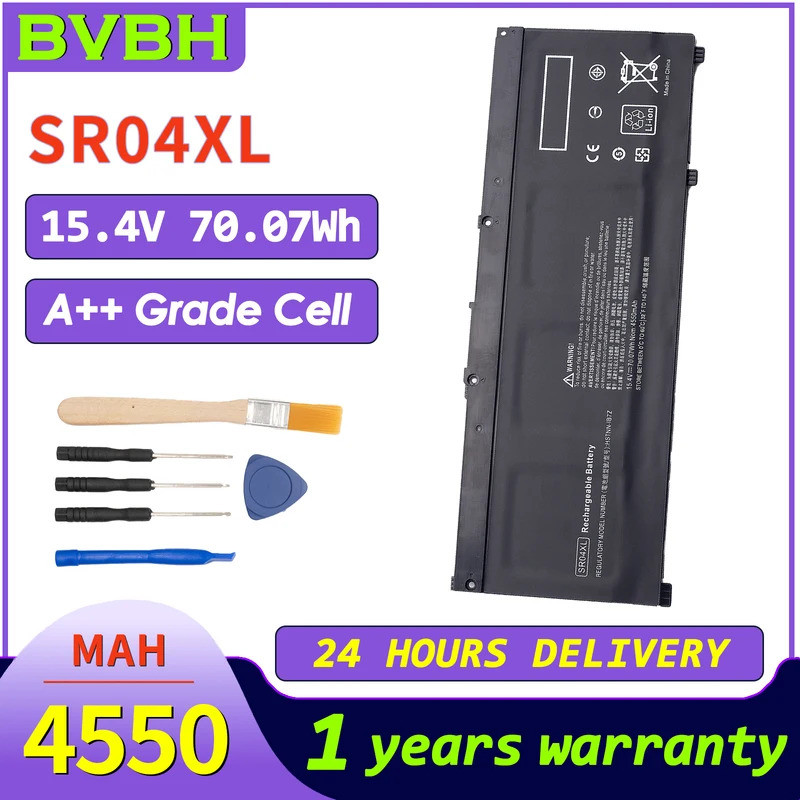 BVBH SR04XL 4550mAh 70.07Wh 917678-171 แบตเตอรี่แล็ปท็อป 917678-1B1 สําหรับ Hp SR04XL series HSTNN-D