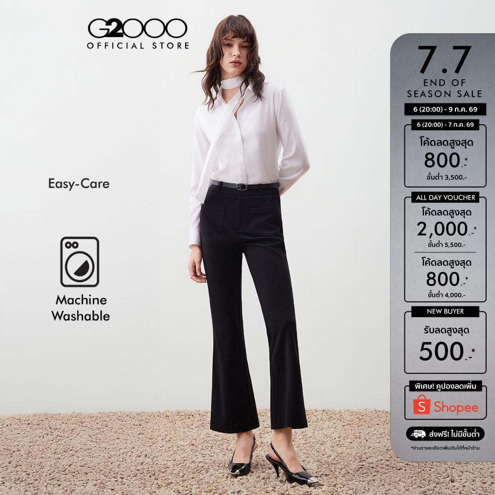 G2000 กางเกงขายาวสำหรับผู้หญิง Flare Shape ทรง Flare Shape รุ่น 5626102299 สีดำ