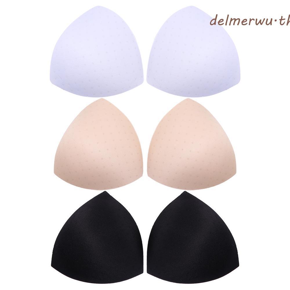 DELMERWU ฟองน้ํา Bra Pads Enhancer Intimates อุปกรณ์เสริม Lift Up Bra Pads ฤดูร้อน Push Up แทรกหน้าอ