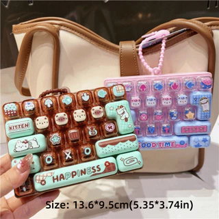 ของเล่นคลายการบีบอัดคลายเครียดลิซมโม,เสียงที่สําคัญพวงกุญแจกดปุ่มของเล่น,ของขวัญ26คีย์น่ารักแบบพกพาแป้นพิมพ์กระเป๋าของเล่นเสน่ห์