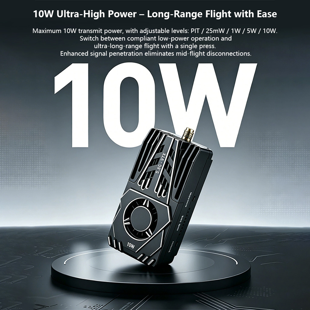 DarwinFPV OMNIS Analog 1.2G 10W VTX / Analog1.5G 10W VTX 10W Full-ความถี่สําหรับ FPV RC ของเล่นเครื่