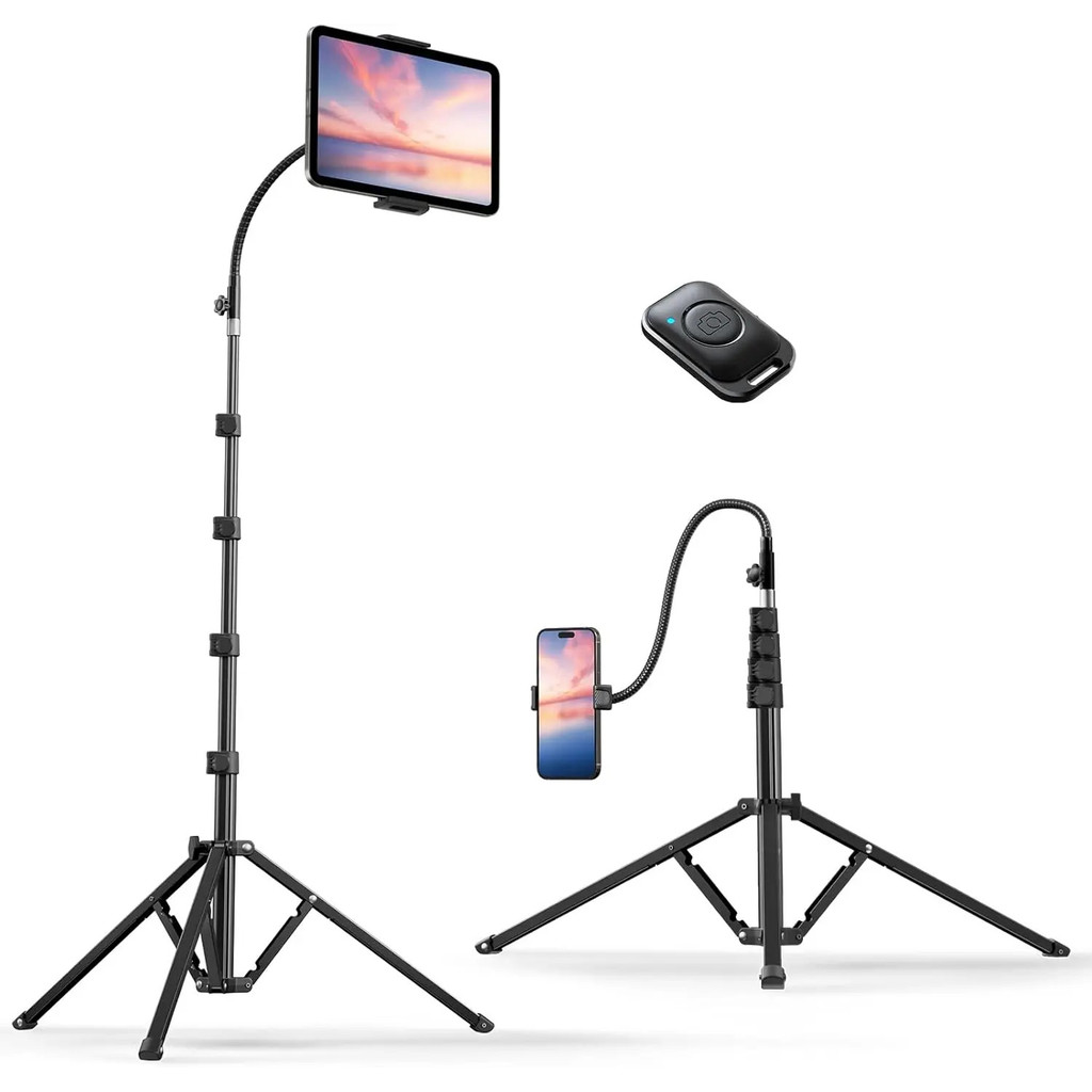 DealsForYouDaysWeilisi82"สูงHeavyDutyPhoneStandforRecording,TabletHolderwith15"AdjustableGooseneck,H