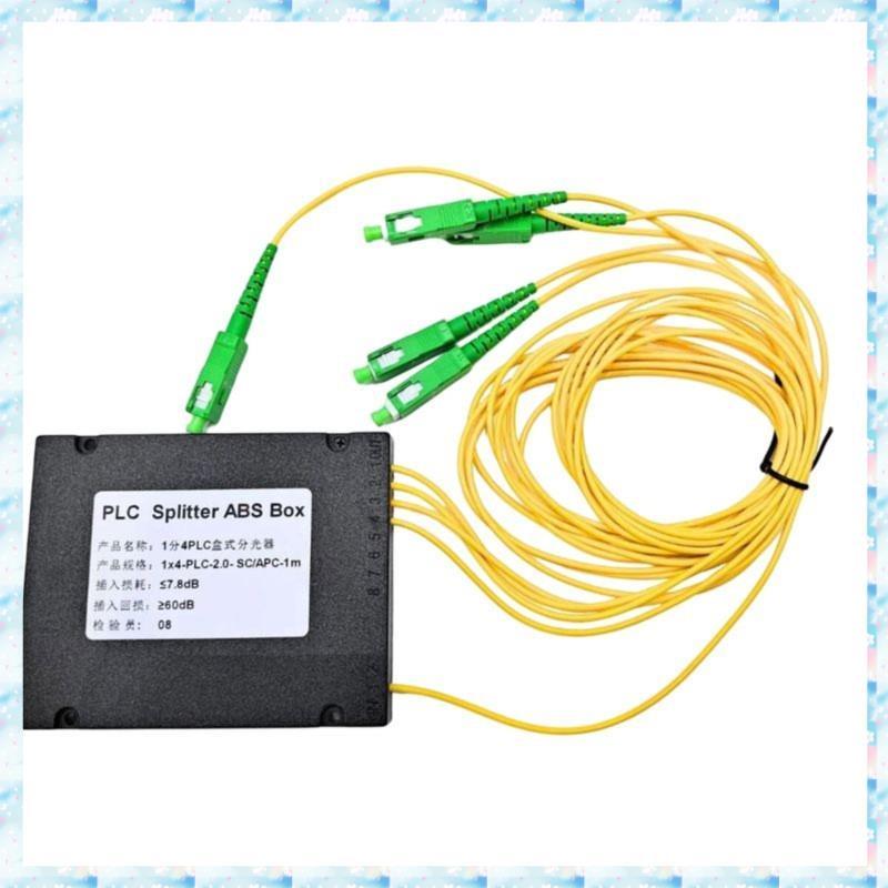 [RQMU] 1X4 SC/ Fiber Optic FTTH Splitter FBT Optical Coupler 1:4 SC Singlemode Simplex PLC Optical S