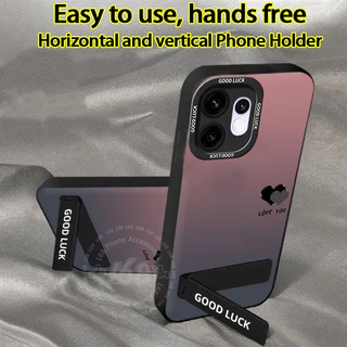เคส OPPO Reno 16 16F 5G เคส OPPO Reno 16 Pro 5G เคสกันกระแทกหัวใจไล่เฉด พร้อมที่กันกล้อง หนังสายคล้องโทรศัพท์ ซิลิโคนด้านนุ่ม กันรอยนิ้วมือ