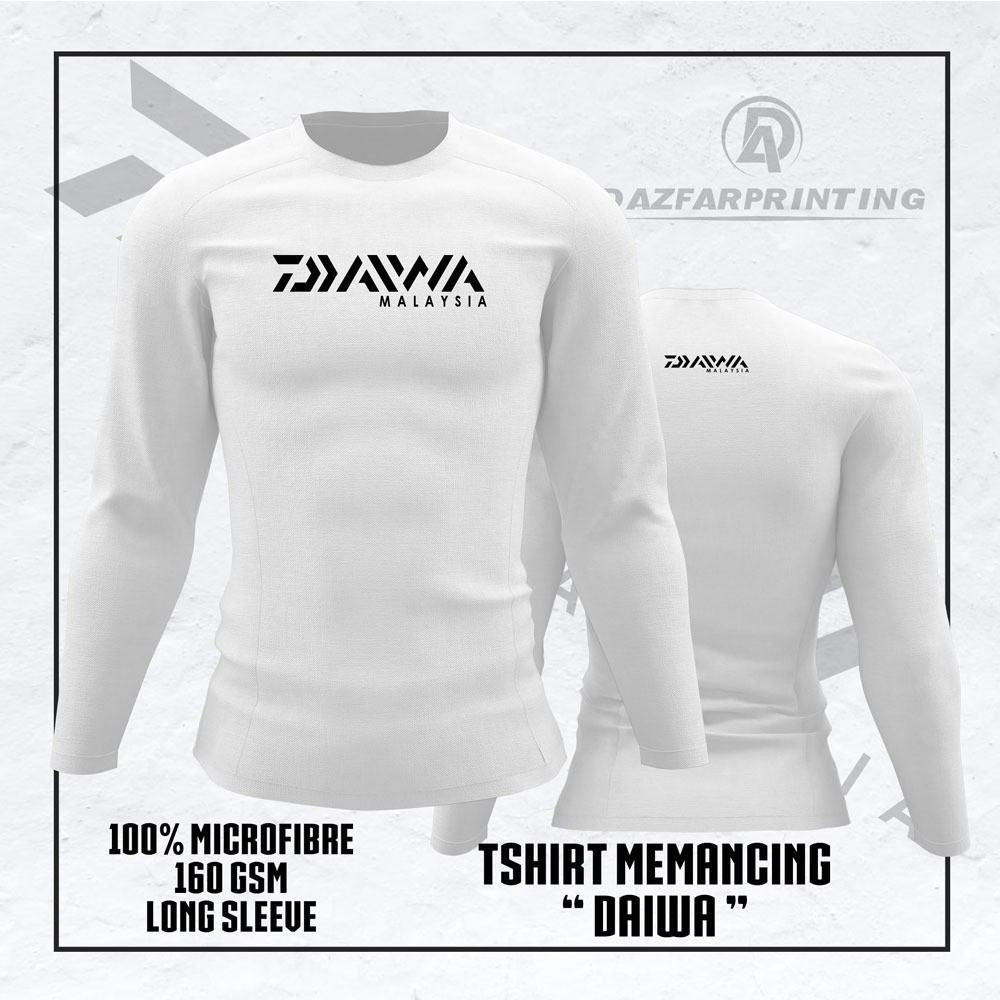 แฟชั่น 2026 DAlWA เสื้อยืด Memancing Fishing เสื้อยืดแขนยาว