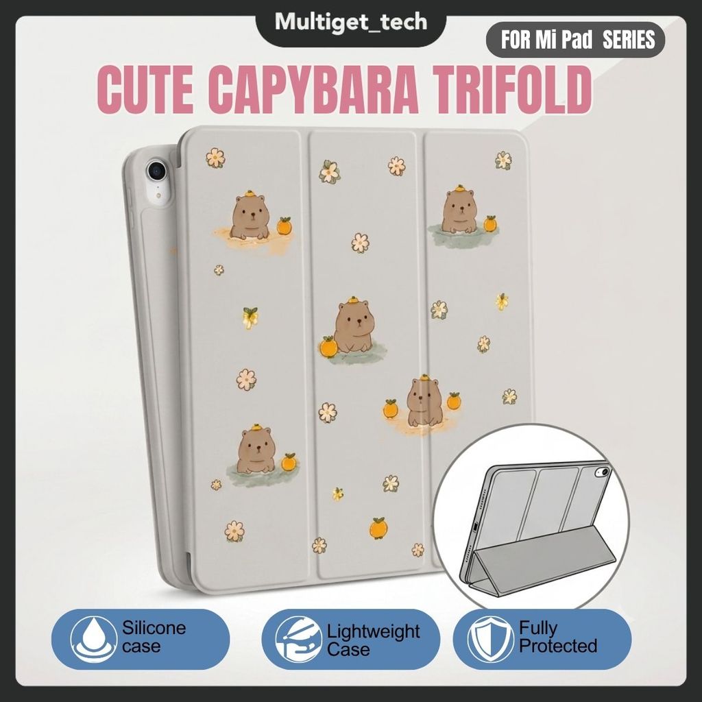 Capybara Character Case Redmi Pad 2 / Pad SE / Xiaomi Mi Pad 7 6 5 Cute Matte Caseing Redmi Pad 1061