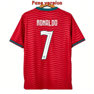 Fans Style Portugal World Cup Football Kit Soccer Jersey ชุดแข่งฟุตบอลโลกทีมชาติโปรตุเกสรุ่นแฟน