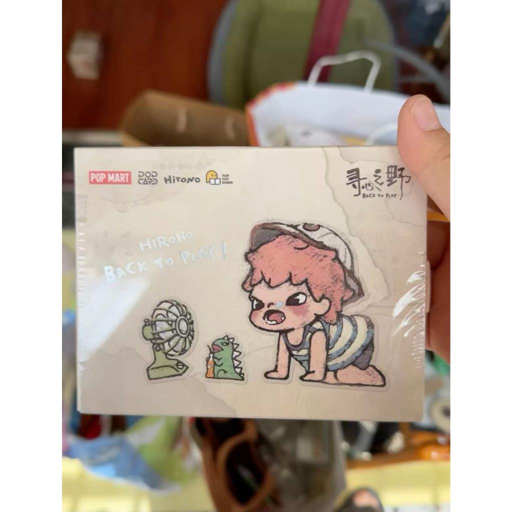 [ของแท้] POPMART Hirono Beijing Exhibition Back To Play Collection Card Limited Gift