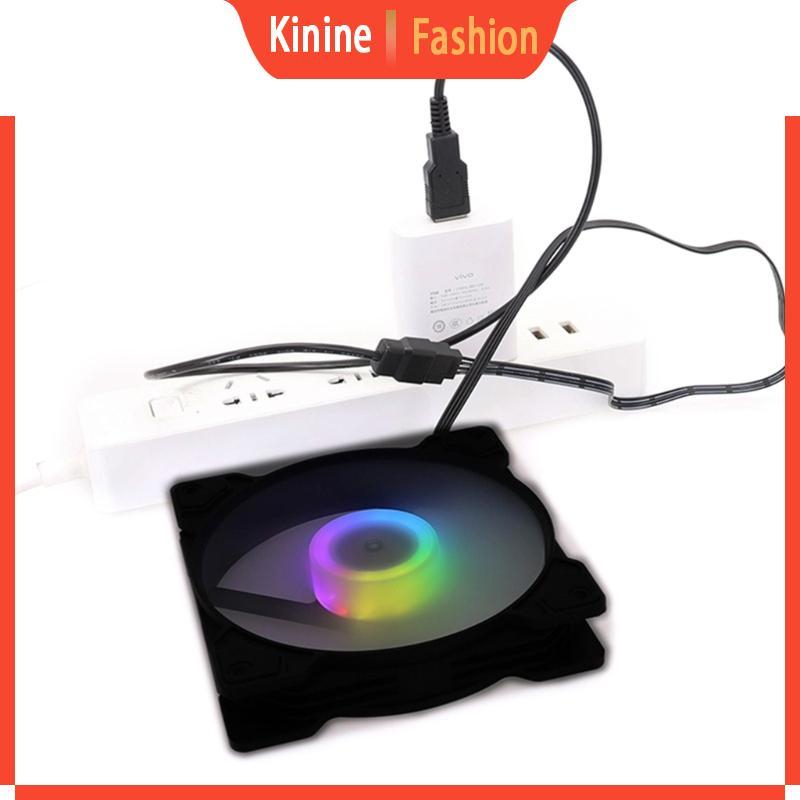 KIN สายพัดลมแล็ปท็อปขับเคลื่อน USB USB ถึง 4-Pin 3-Pin พัดลมอะแดปเตอร์จ่ายไฟ 22AWG