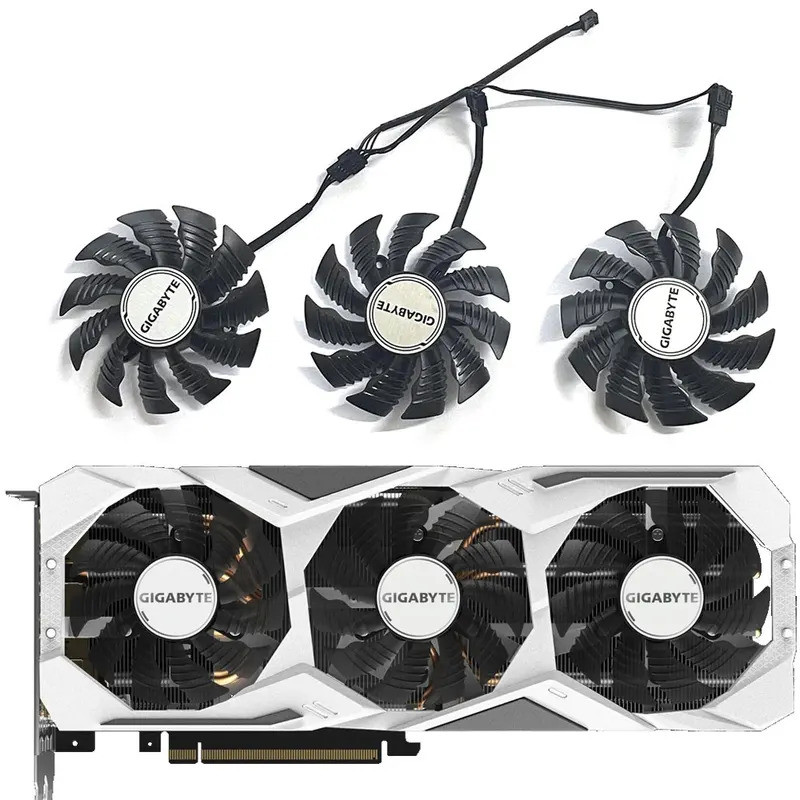 82MM 4PIN T128015SU สําหรับพัดลมกราฟิก GIGABYTE GeForce RTX 2070 2080 Super RTX2070 RTX2080