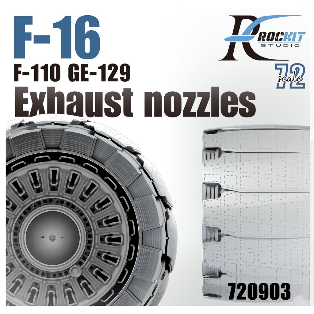 ร็อคอิท 720903 หัวฉีดหาง 1/72 F-16 ดัดแปลงสําหรับ Tamiya (เปิดสถานะ)